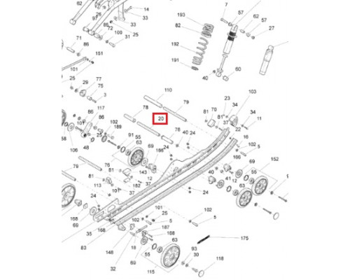 503193435 Вал Задней Подвески Для Ski Doo