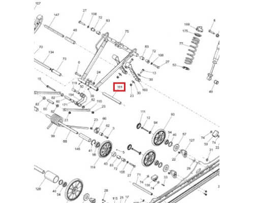 503193702 Вал Задней Подвески Для Ski Doo