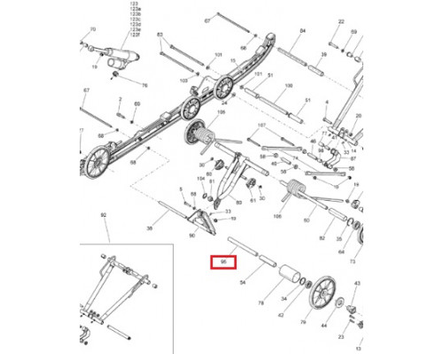 503194066 Вал Задней Подвески Для Ski Doo