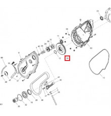 504153227 Звезда 51 Зубьев Для Ski Doo SUMMIT