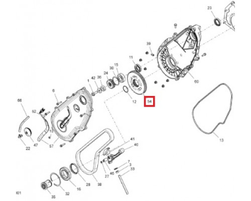 504153227 Звезда 51 Зубьев Для Ski Doo SUMMIT