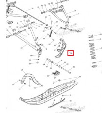 505073580 Поворотная Опора Правая Черная Для Ski Doo SUMMIT 505073881, 505073992, 505073581