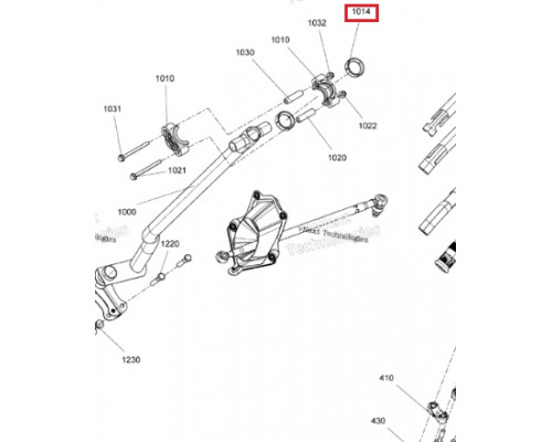 506152292 Втулка Рулевой Колонки Антивибрационная Верхняя Для Ski Doo