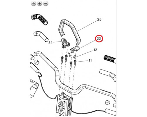 506152555 Кронштейн Горной Стропы Левый Для Ski Doo