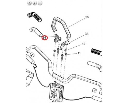 506152556 Кронштейн Горной Стропы Правый Для Ski Doo