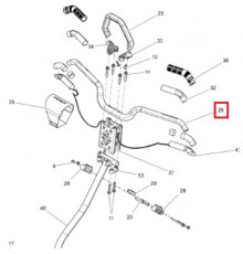 506152749 Руль Оранжевый Для Ski Doo SUMMIT