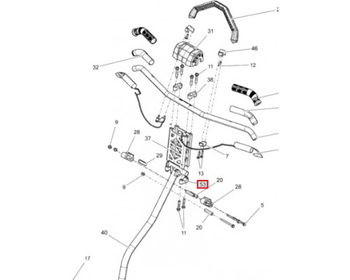 506152751 Кронштейн Крепления Руля Для Ski Doo