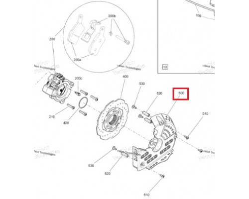 507032446 Защита Тормозного Диска Для Ski Doo