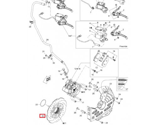 507032487 Диск Тормозной Для Ski Doo