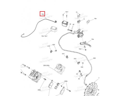 507032601 Кнопка Тормоза Для Ski Doo Gen4