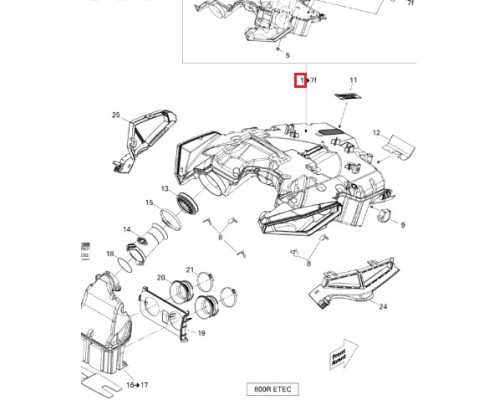 508000683 Воздуховод Для Ski Doo