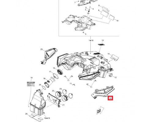 508000688 Вентиляционная Сетка Воздухозаборника Правая Для Ski Doo