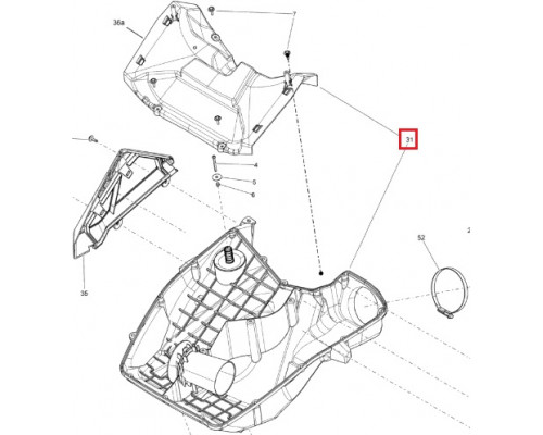 508000722 Воздуховод Для Ski Doo