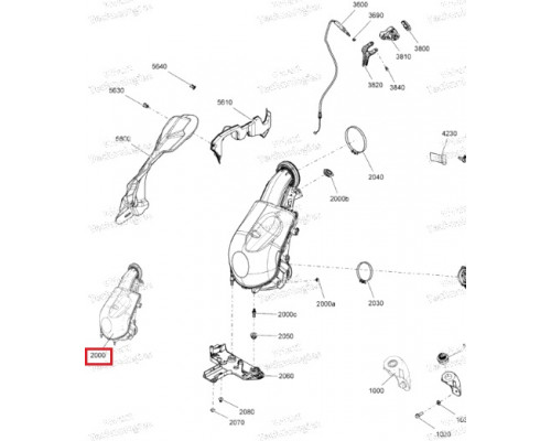 508000795 Воздуховод Для Ski Doo Gen4
