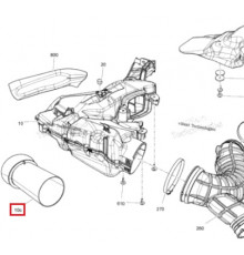 508000949 Патрубок Соединительный Воздушного Корпуса Для Ski Doo Gen4