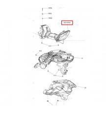 508000961 Воздуховод Оранжевый Для Ski Doo Gen4 508000850