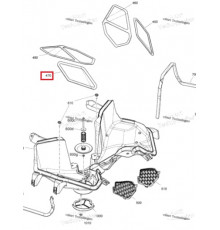 508001034 Сетка Воздухозаборника Нижняя Левая Для Ski Doo REV Gen4 Summit, Freeride