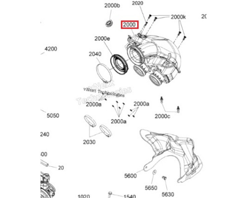 508001091 Воздуховод В Сборе Для Ski Doo