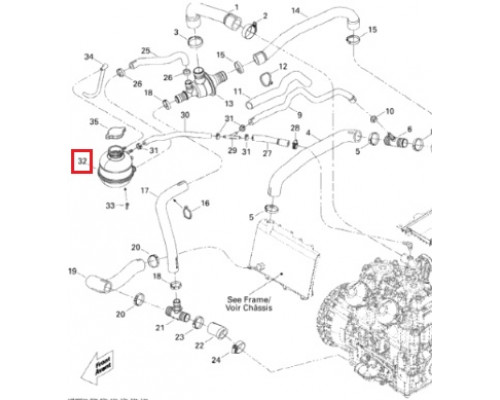 509000368 Бачок Расширительный Охлаждающей Жидкости Для Ski Doo