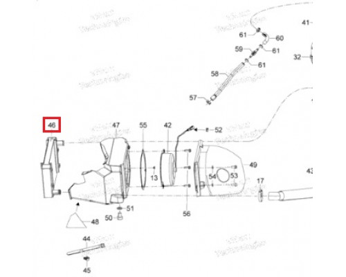 509000756 Радиатор Охлаждения Для Ski Doo