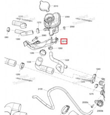 509001137 Суппорт Горловины Расширительного Бачка Для Ski Doo FREERIDE, SUMMIT REV Gen4 850 E-TEC TURBO