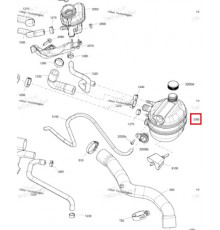 509001182 Бачок Расширительный Охлаждающей Жидкости Для Ski Doo FREERIDE, SUMMIT REV Gen4 850 E-TEC TURBO