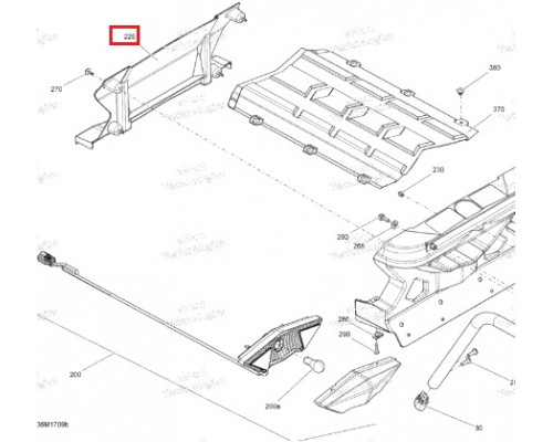 511000701 Окантовка Заднего Фонаря Для Ski Doo