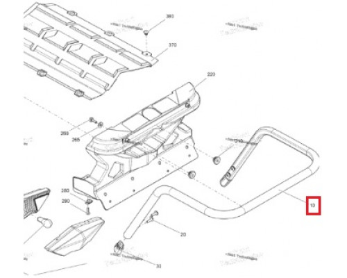 511000706 Багажник Для Ski Doo TUNDRA