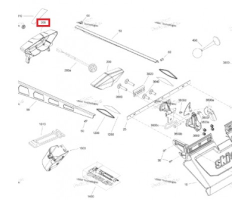 511000764 Окантовка Cтоп Cигнала Для Ski Doo