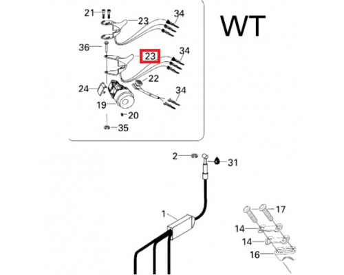 512059348 Курок Газа С Подогревом Для Ski Doo