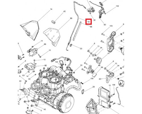 512060667 Трос Газа Для Ski Doo