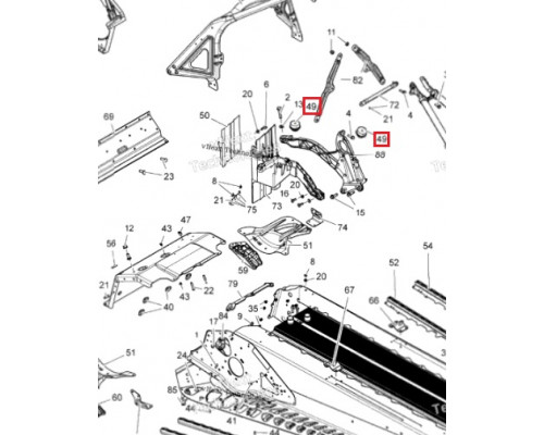 512060295 Подушка Двигателя Для Ski Doo 512061516