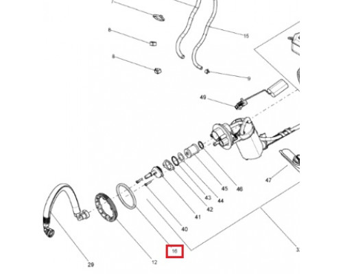 513033334 Уплотнительное Кольцо Бензонасоса Для Ski Doo