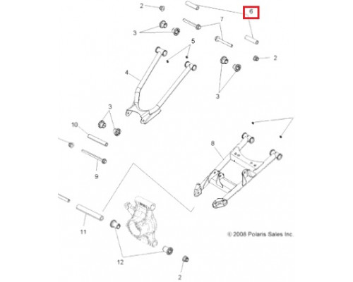 5135270 Втулка Рычага Подвески Для Polaris