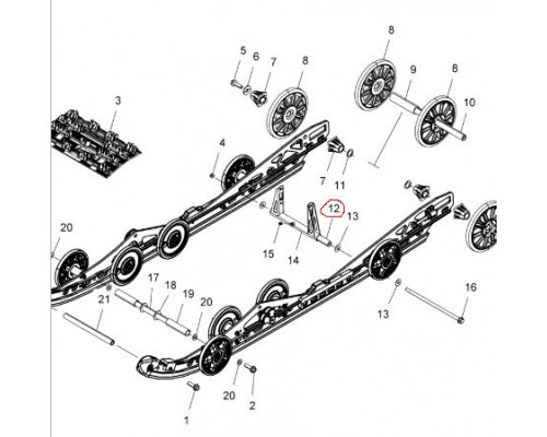 5137418 Вал Задней Подвески Для Polaris