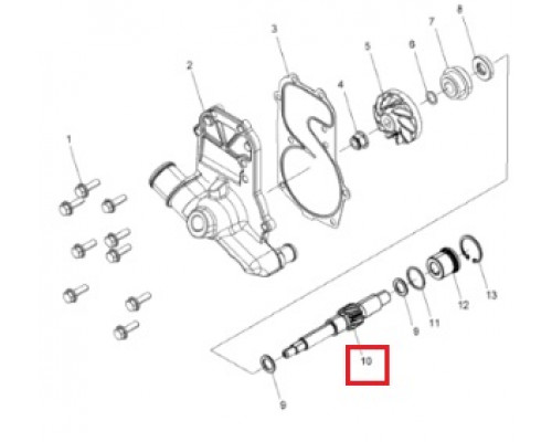 5138488 Вал Маслонасоса Для Polaris