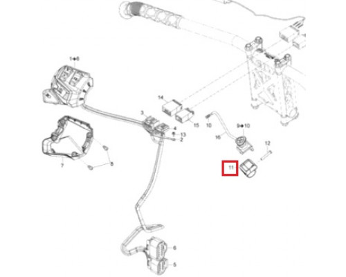 515176825 Кронштейн Кнопки Стоп Для Ski Doo 515176418