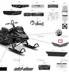 516009416 Наклейка Капота Summit Для Ski Doo SUMMIT 850 2020