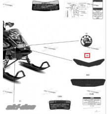 516010299 Наклейка Капота Summit Для Ski Doo SUMMIT 850 EXPERT 2021