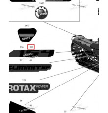 516010306 Наклейка 154 Для Ski Doo SUMMIT REV Gen4