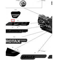 516010307 Наклейка 154 Для Ski Doo SUMMIT REV Gen4