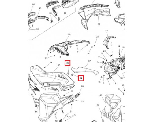 517302841 Втулка Резиновая Для Ski Doo