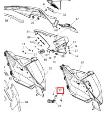 517304221 Крепление Фиксатора Боковой Панели Для Ski Doo