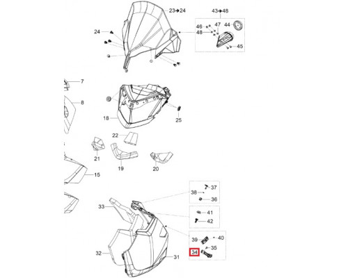 517304572 Резиновый Крепеж Боковой Панели Для Ski Doo Expedition