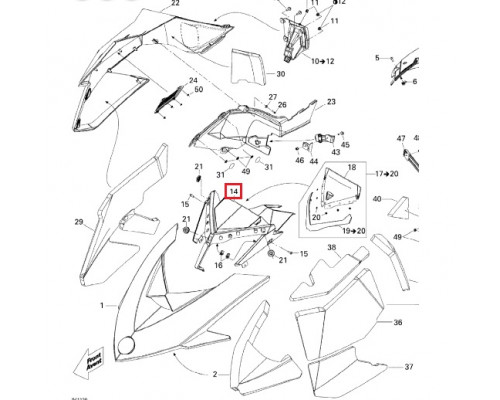 517304575 Панель Индикаторная Для Ski Doo REV XP