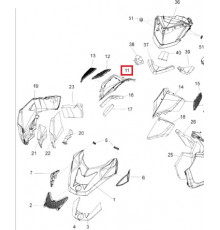 517304826 Панель Капота Правая Белая Для Ski Doo EXPEDITION