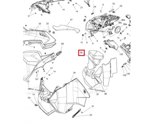 517305200 Поролон Изоляционный Верхний Левой Боковой Панели Для Ski Doo