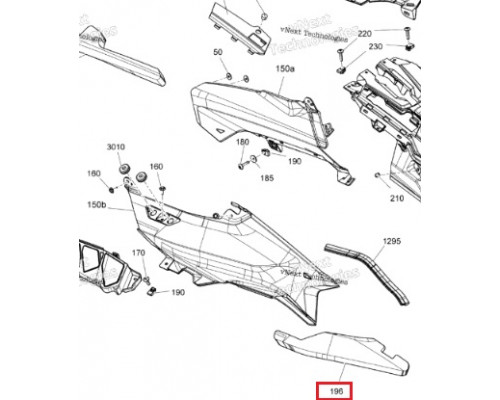 517306002 Изоляция Левой Боковой Панели Для Ski Doo