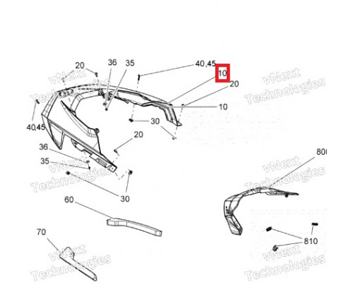 517306388 Капот Синий Для Ski Doo Gen4