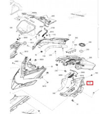 517306727 Панель Капота Левая Белая Для Ski Doo Gen4 517306239